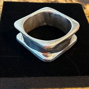 E&L Sterling Silver Electroform Bangle Bracelet